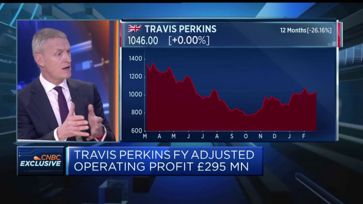 Travis Perkins CEO: Pipelines remain robust in construction sector