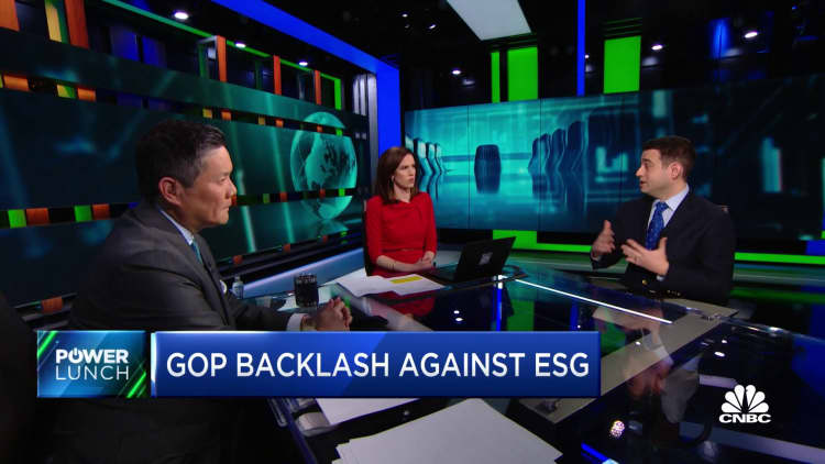 GOP leads backlash against ESG investing