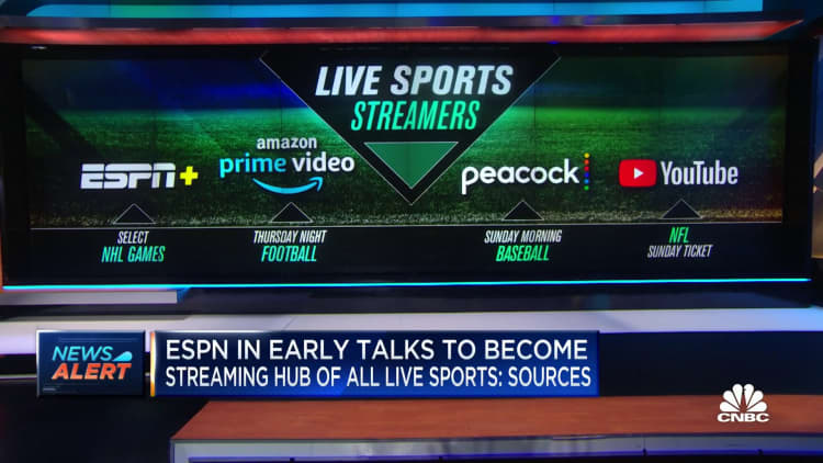 ESPN strives to be the hub for streaming all sports
