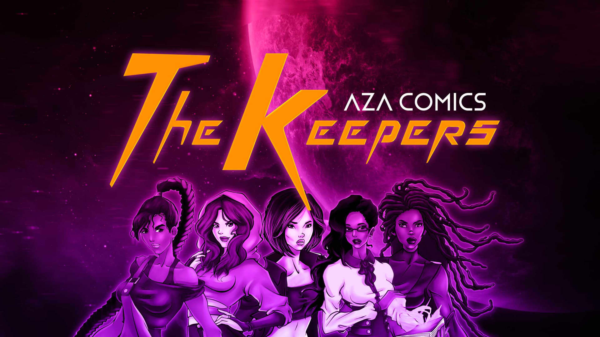 Poster for Aza Comics The Keepers