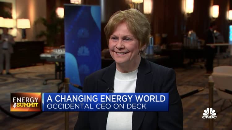 Occidental Petroleum CEO says oil prices are in good shape now