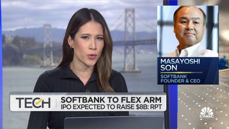 SoftBank aims to raise $8 billion through an IPO of US chip maker Arm in 2023