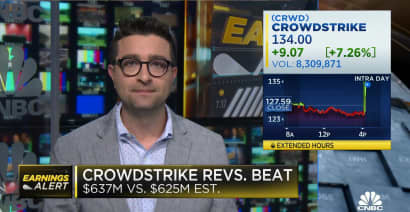CrowdStrike beats on top and bottom lines, shares rise