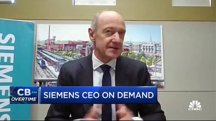 Siemens CEO on demand, recession risk and bull stance