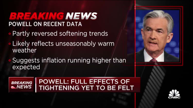 Fed Chair Powell says interest rates are ‘likely to be higher’ than previously anticipated