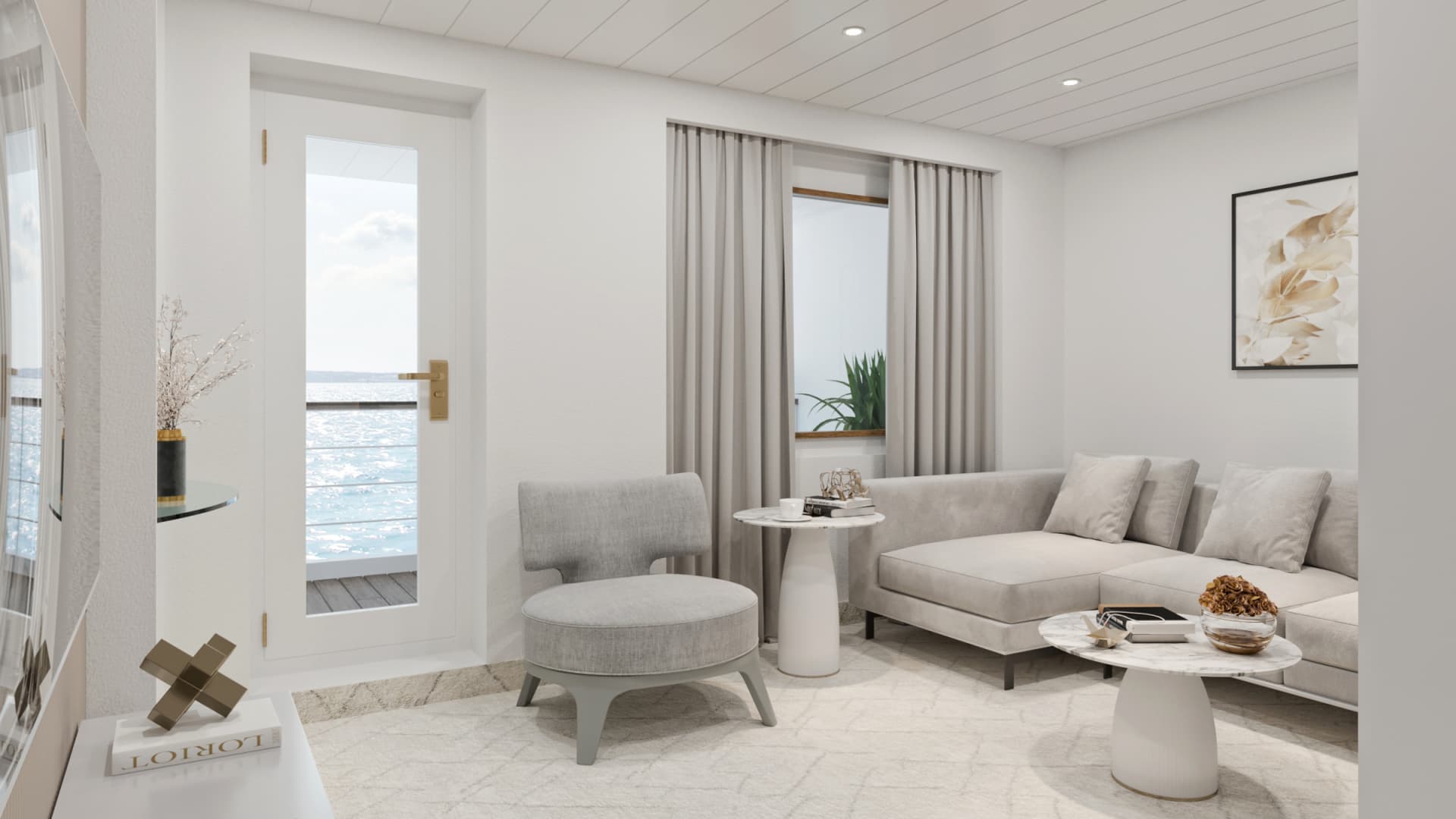 A balcony suite on the MV Gemini is 260 square feet.