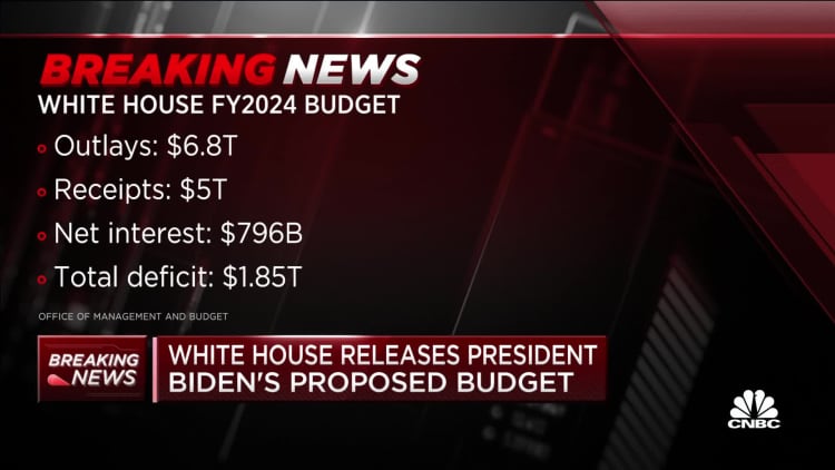 White House releases Biden's proposed budget