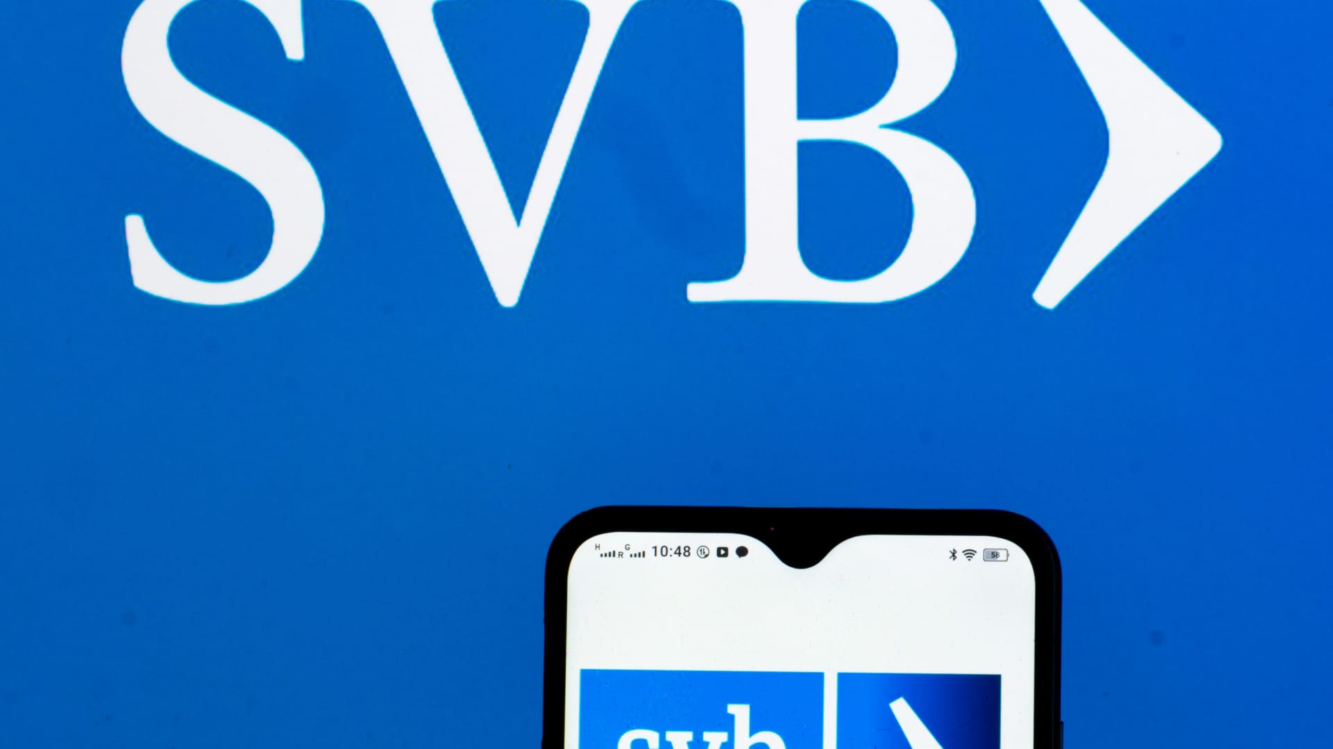 Shares of SVB Financial fall more than 50% as tech-focused bank looks to raise more cash
