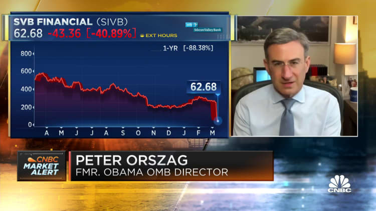 Silicon Valley Bank faces 'classic run on a bank', says Lazard's Peter Orszag