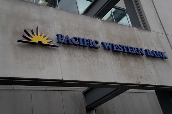PacWest is down 40%, hours after reports of the bank weighing the sale