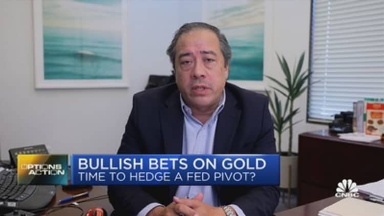 Options traders make big bets on gold as SVB fallout sparts Fed pivot talk