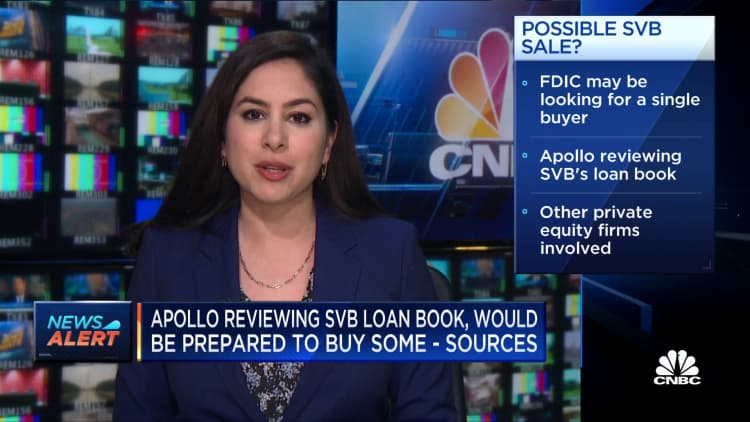 PE firm Apollo reviewing SVB's loan book