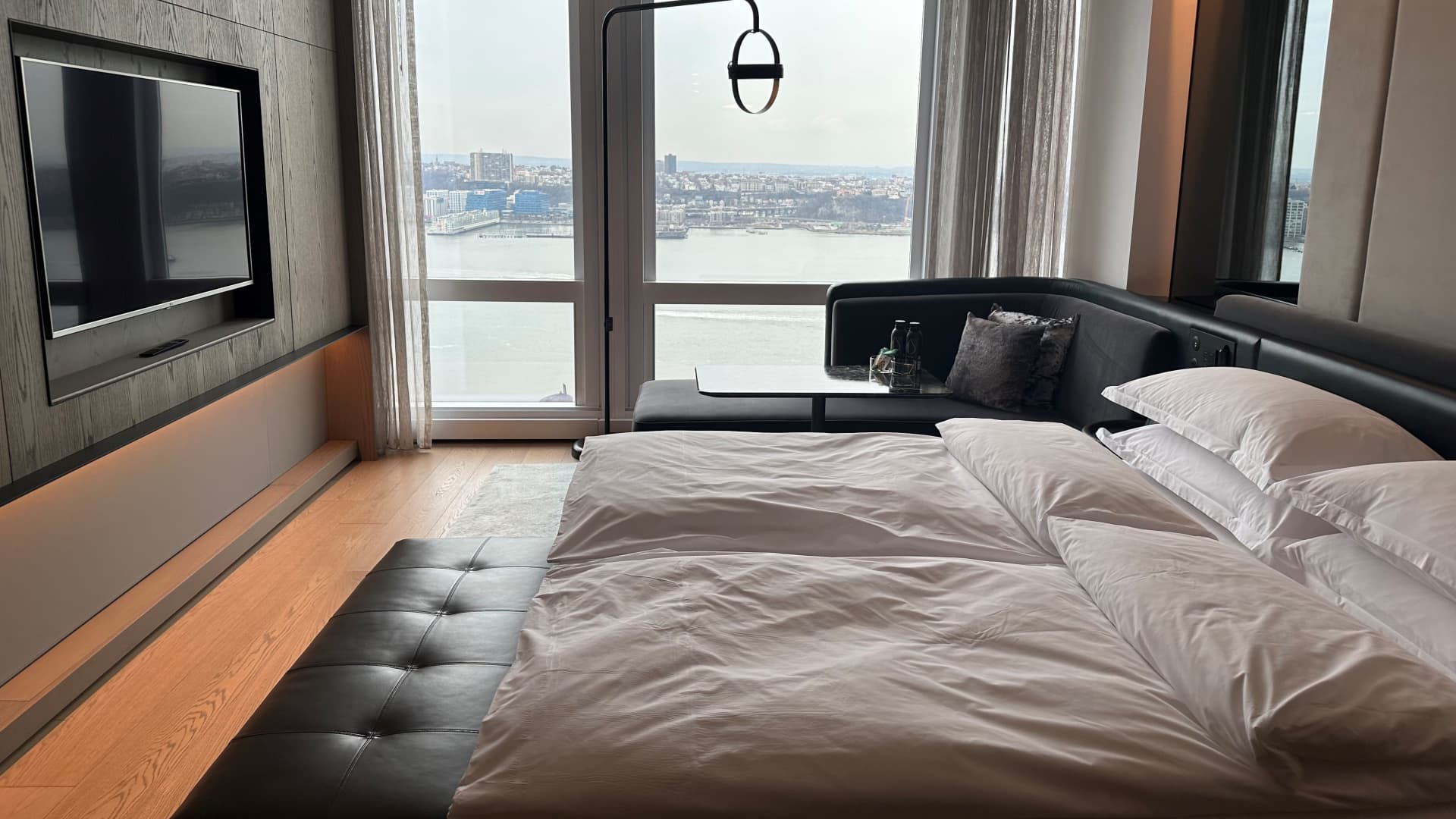 The hotel room at Equinox Hotel in Hudson Yards aims to improve your sleep experience.