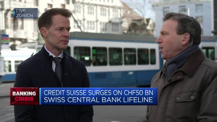CIO says Credit Suisse's key to survival is guarantees to depositors