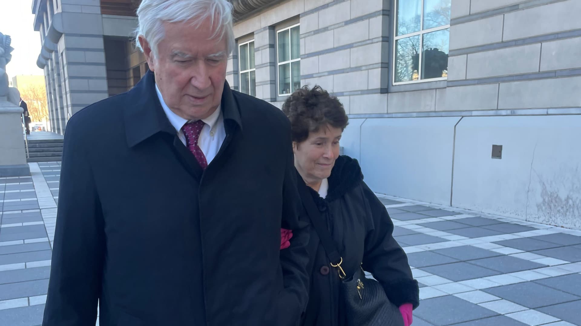 Peter Coker Sr. and his wife Susan Coker at U.S. District Court in Newark, New Jersey, March 15, 2023.