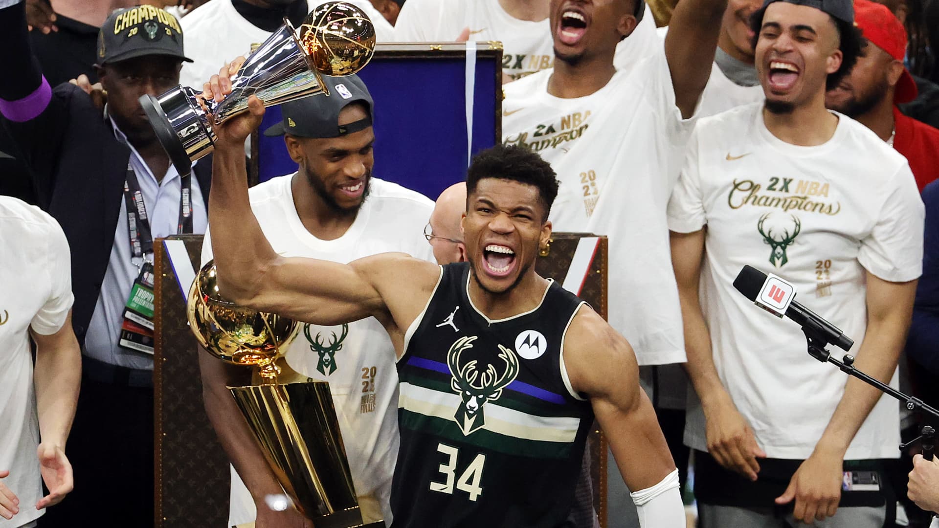 NBA superstar Giannis Antetokounmpo doesn't look at his MVP trophies: 'Why I'm here is because I'm desperate'
