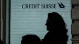 A sign of Credit Suisse bank is seen at their headquarters in Zurich on March 20, 2023.