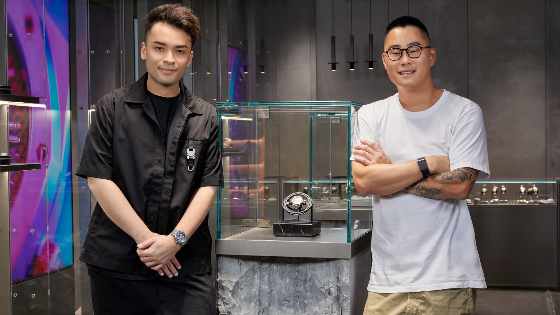 Austen Chu (left) with his co-founder Sean Wong.