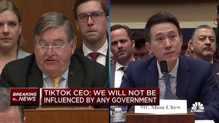 TikTok CEO Shou Zi Chew: Never had any discussions with Chinese government officials as CEO