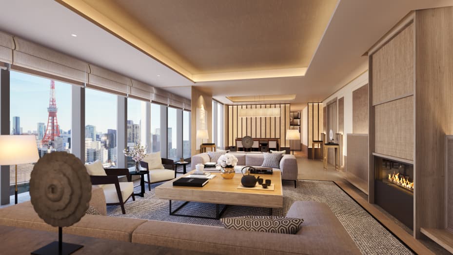 Janu Tokyo will have six restaurants and a 4,000-square-meter wellness center — the largest of any luxury hotel in the city, according to Aman.