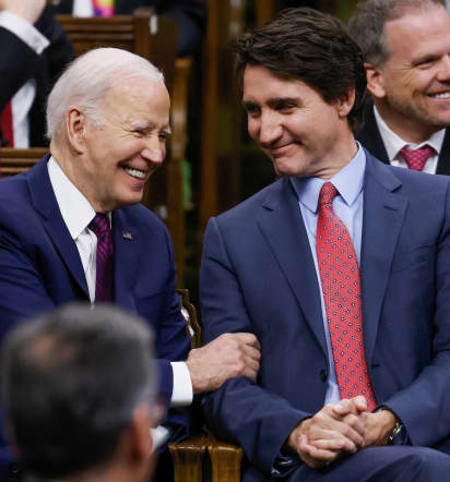 Biden and Trudeau promote U.S.-Canada ties on heels of Putin, Xi meeting