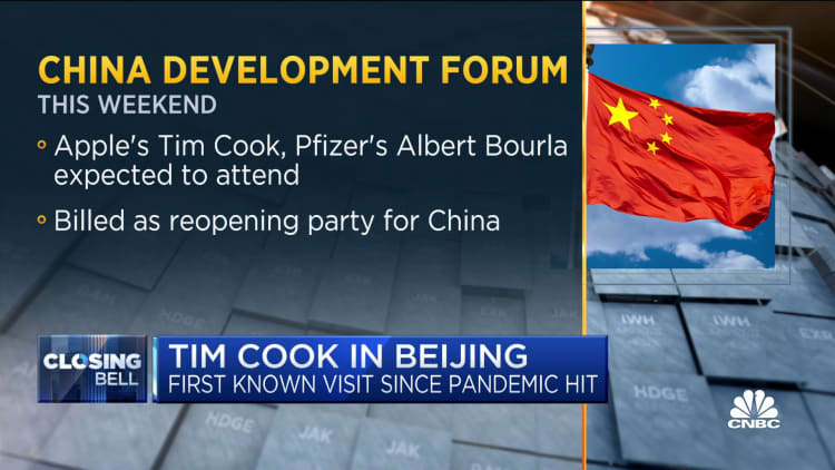 El CEO de Apple, Tim Cook, visita Beijing en medio de las crecientes tensiones entre Estados Unidos y China