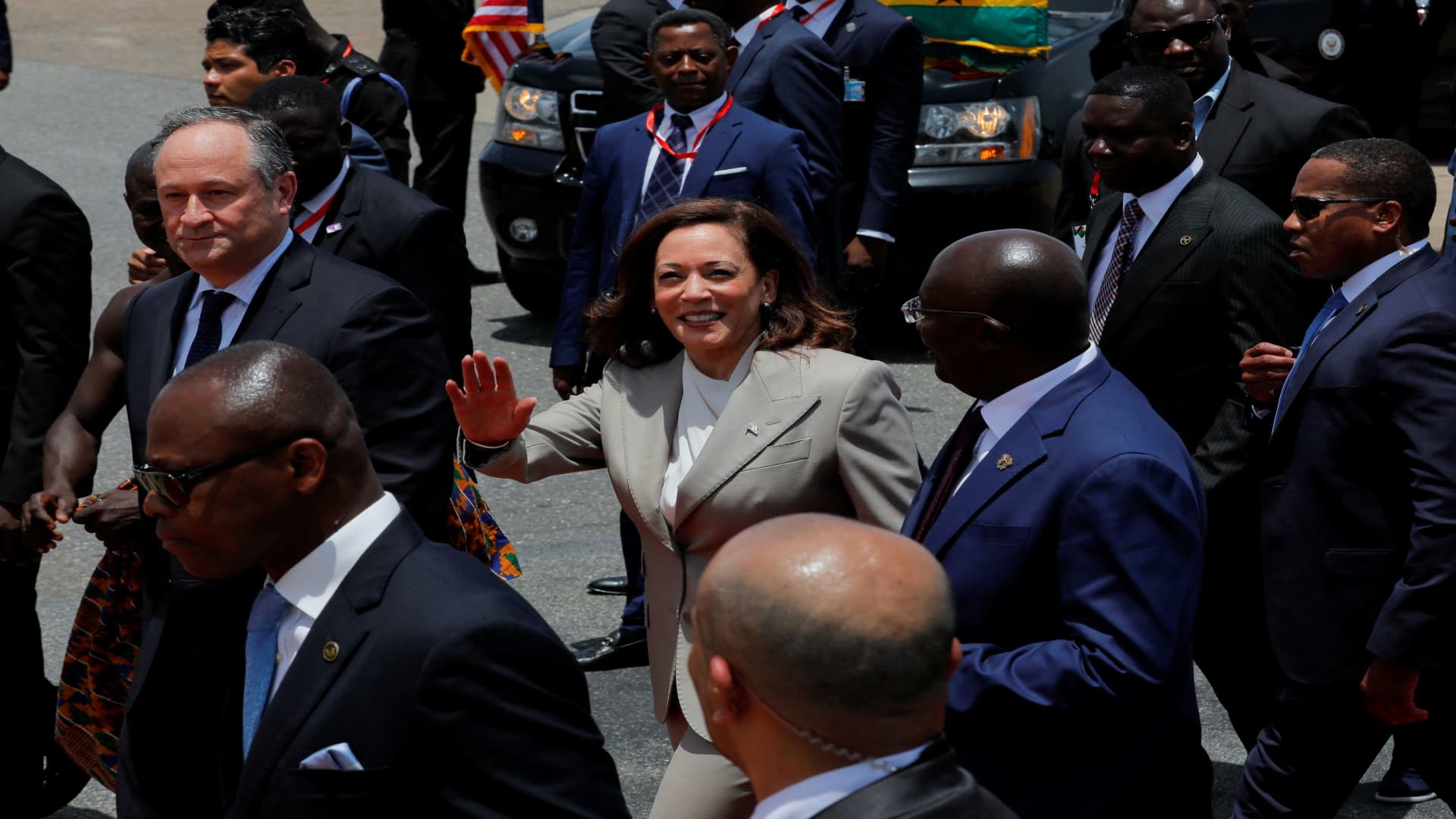 In Ghana, Kamala Harris ‘excited about the potential of Africa’