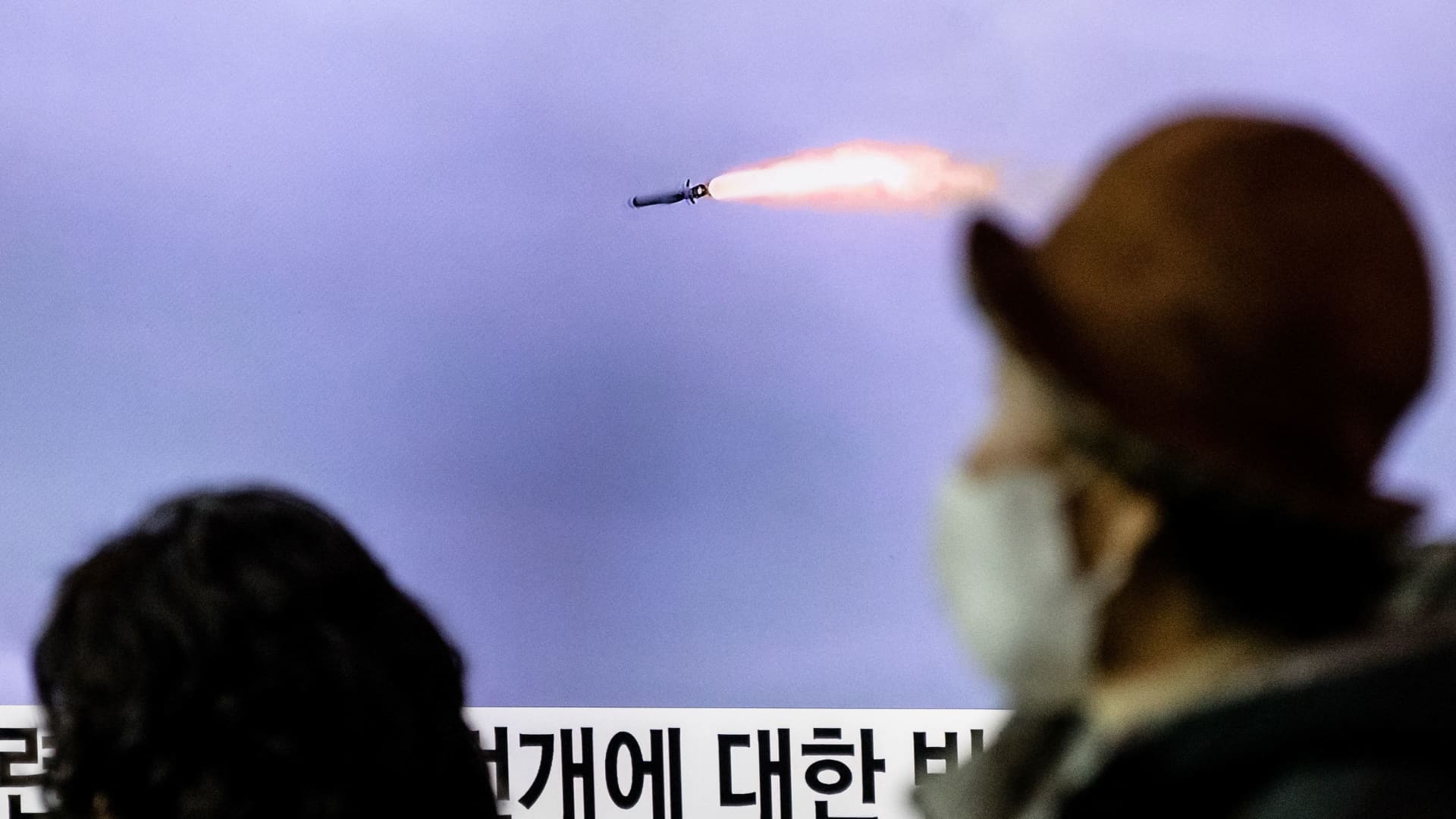 North Korea fires missiles as U.S. plane provider set to arrive in South