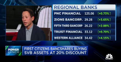 Deposit transfers from smaller banks to giants like JPMorgan has slowed, sources tell CNBC