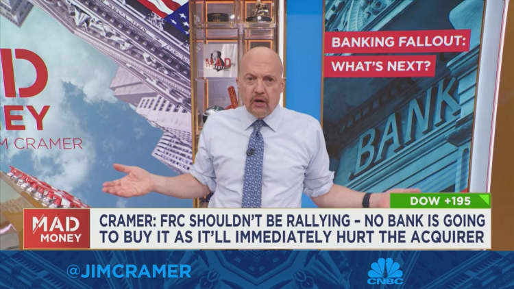 Cramer on First Citizens buying SBV: This kind of thing only happens after a bank already failed