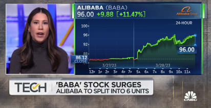Alibaba's stock surges