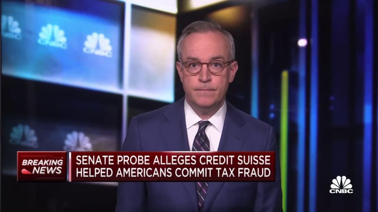Senate Finance Committee: Credit Suisse helped Americans commit tax fraud