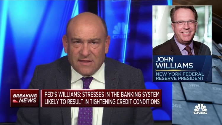 Fed's Williams: Banking system stresses likely to result in tightening credit conditions