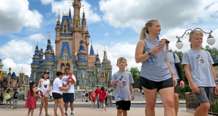 Les visiteurs de Walt Disney World en Floride.