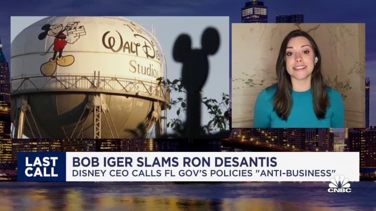 Disney CEO Iger rips DeSantis over anti-Florida retaliation
