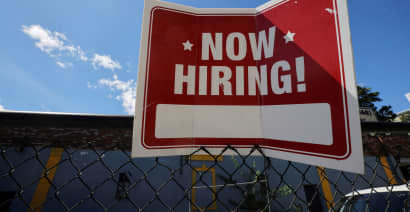Private payrolls surged by 296,000 in April, much higher than expected, ADP says