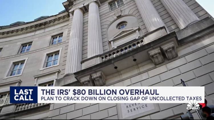 IRS plans $80 billion overhaul: Plan to close gap in unpaid taxes