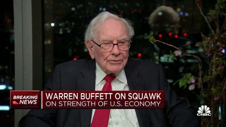 Warren Buffett on U.S. economy: It's 'a tougher world' out there for many businesses