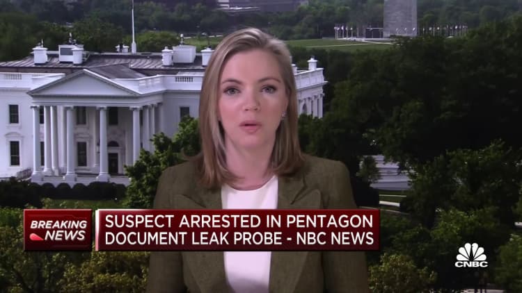 Suspect arrested in Pentagon document leak, NBC News reports