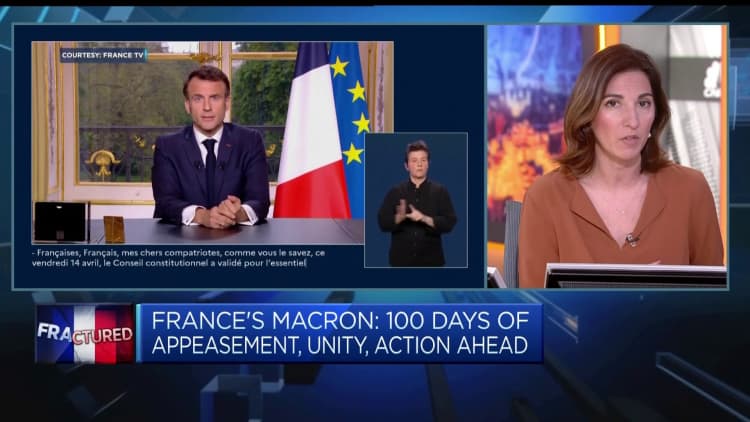 France's Macron seeks to turn the page on pension reform anger with primetime address