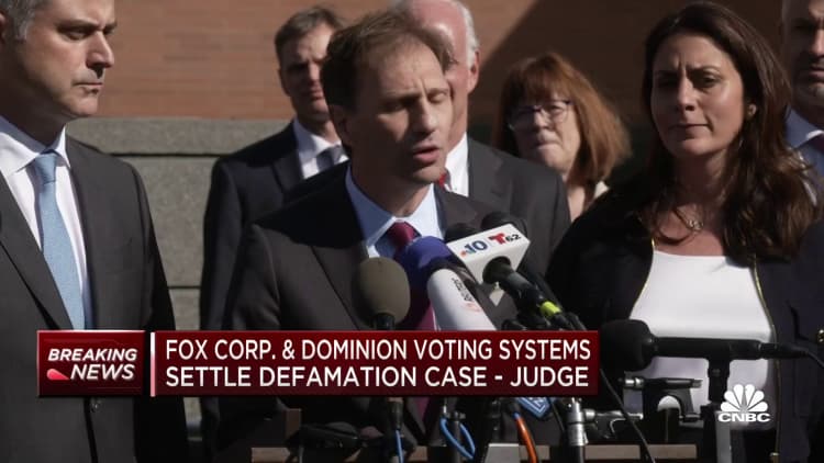 Fox News and Dominion settle election defamation lawsuit