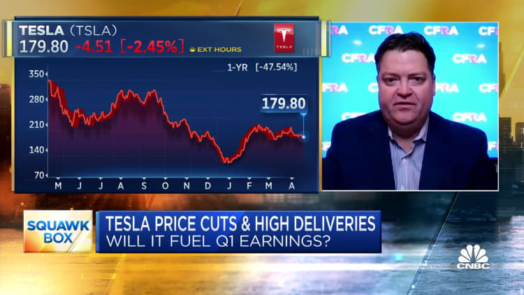 Somos optimistas sobre el crecimiento de las ganancias a largo plazo de Tesla, dice Garrett Nelson de CFRA