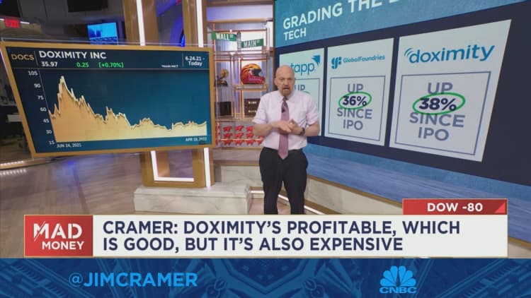 Cramer's looking back on the stocks that came public in 2021