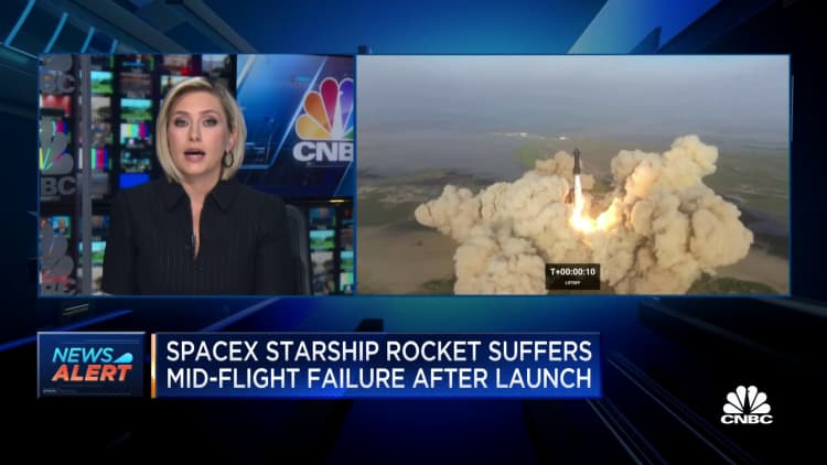 SpaceX's Starship rocket suffers mid-flight failure after launch