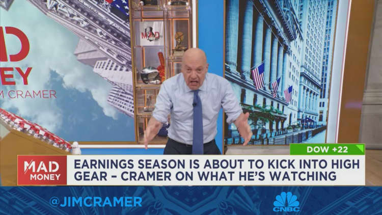 Here's what Jim Cramer's watching as earnings season kicks into high gear