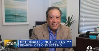 Options traders deciding McDonald's not so tasty into earnings