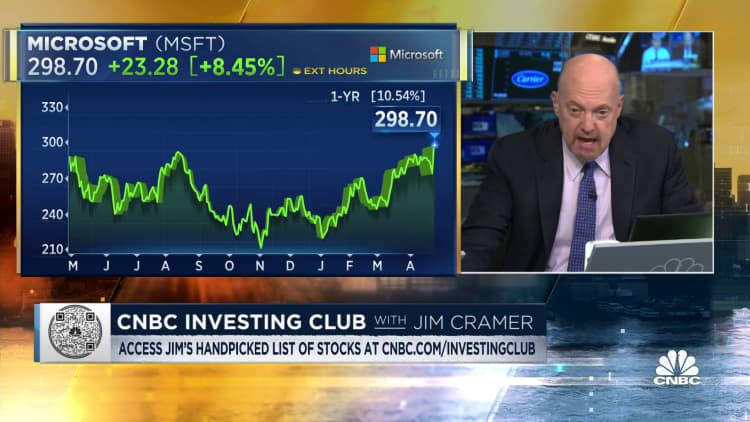 Cramer's First Take: Microsoft stock went up because they don't need Activision