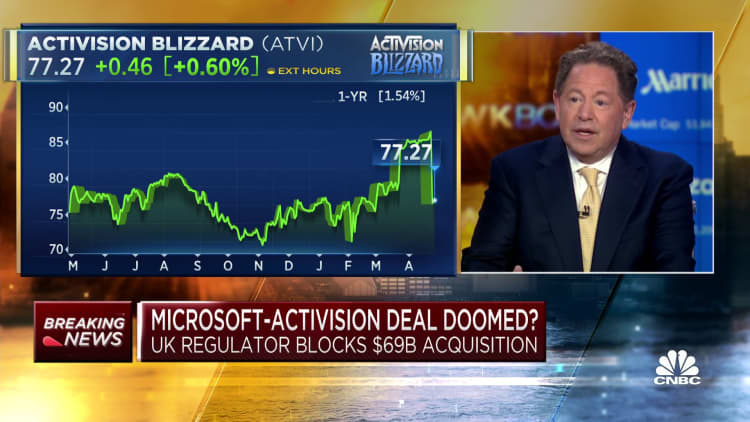 CEO de Activision Blizzard sobre fusión bloqueada: fue una decisión defectuosa en todos los sentidos