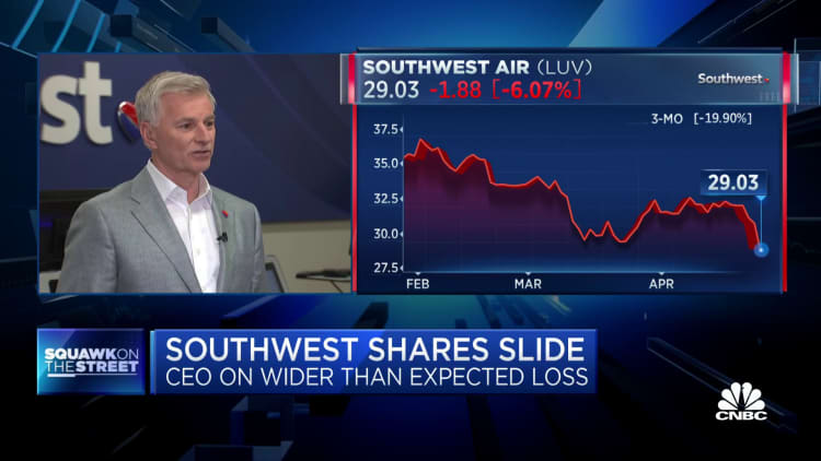Southwest Airlines CEO Bob Jordan: We expect a strong profit for the entire year