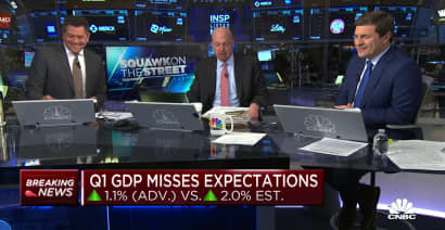 Jim Cramer on Q1 GDP: We have to break the cycle of higher wages in a slowdown